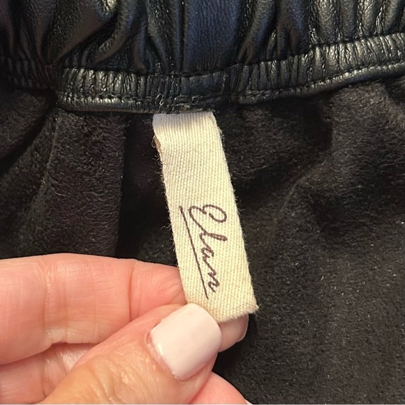 Elan Faux Leather Paper Bag Waist Pants Joggers Women’s SZ Medium in Black - Picture 5 of 7